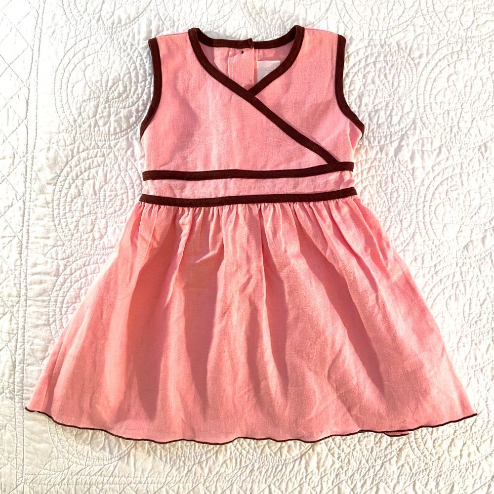 NWT Baby Girls Dress Size 24 Months Coccoli Linen